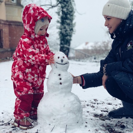 Robert Maaser's wife Melisa Maaser and his daughter Ela Maaser.